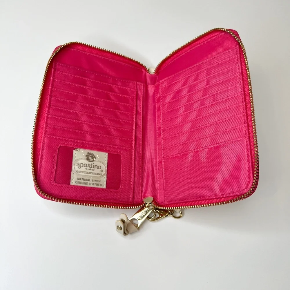 Spartina 449 Wristlet Multi Phone Wallet Willson Floral Bird Cage Print